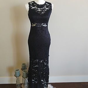 Black lace dress, only worn once to a wedding !